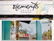 Tablet Screenshot of elementshairspa.com